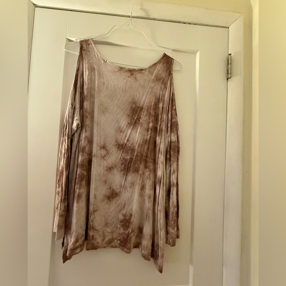 American Eagle Soft & Sexy Cold Shoulder Tie-Dye Long Sleeve Top – XL - Picture 5 of 6